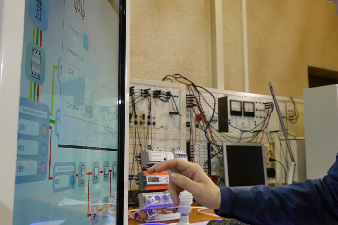 Residential electrician Edmonton installing a new panel