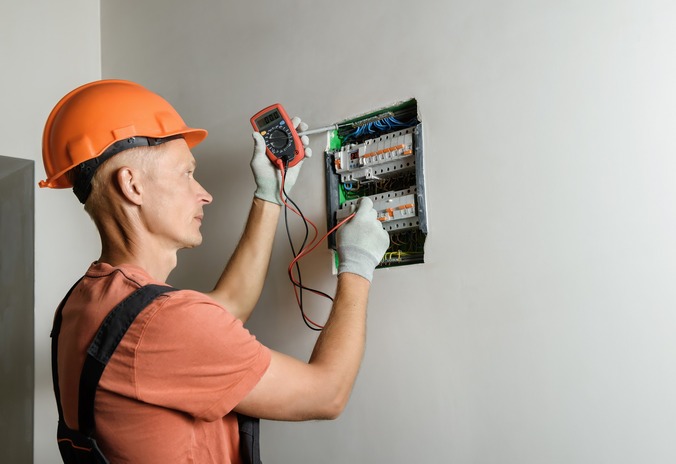Licensed residential electrician upgrading a home’s electrical panel